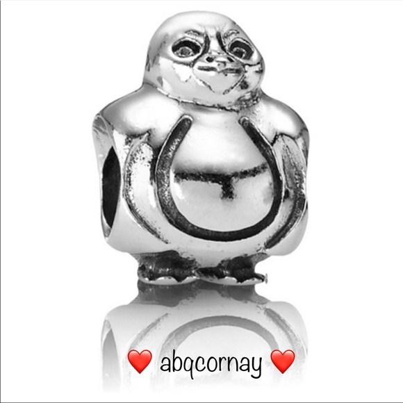 EUC Pandora 790423 Sterling Silver Smooth Head Penguin Animal Bead - Picture 1 of 7
